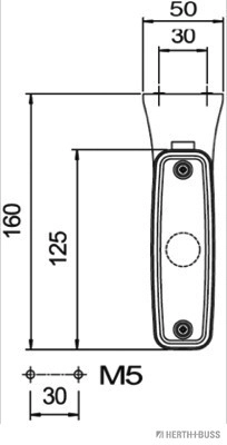 Feu d'encombrement HERTH+BUSS ELPARTS 82710292