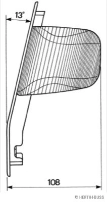 Feu clignotant HERTH+BUSS ELPARTS 83700605