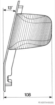 Feu clignotant HERTH+BUSS ELPARTS 83700604