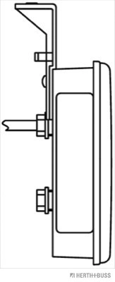 Feu d'encombrement HERTH+BUSS ELPARTS 82710292