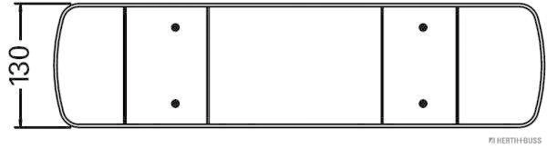 Feu arrière HERTH+BUSS ELPARTS 83840657