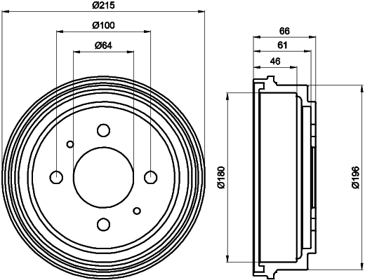 Tambour de frein MINTEX MBD103