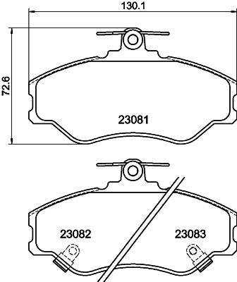 Brake Pad Set, disc brake