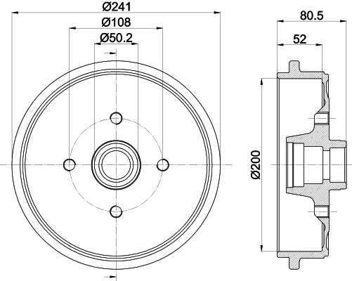 Tambour de frein MINTEX MBD121