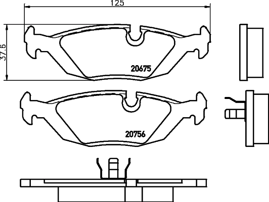 Brake Pad Set, disc brake