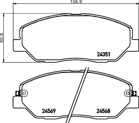 Brake Pad Set, disc brake