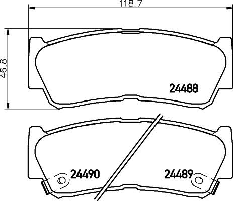 Brake Pad Set, disc brake