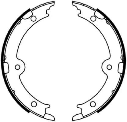 Brake Shoe Set, parking brake