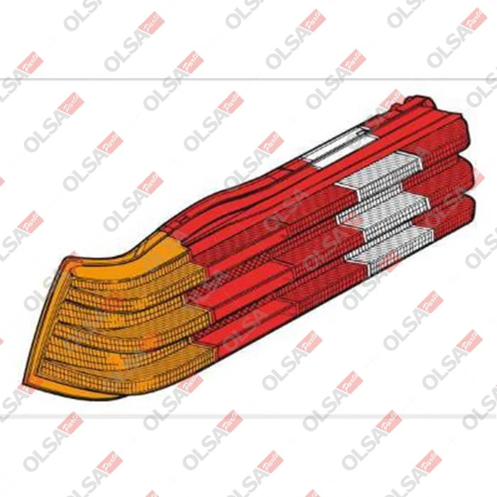 Lens, tail light assembly