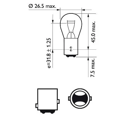 Bulb, stop/tail light