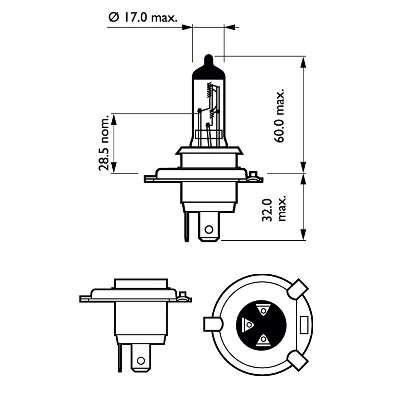 Ampoule, projecteur longue portée PHILIPS 12342PRBW