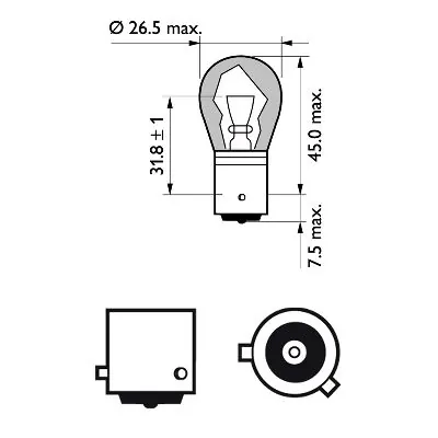 Bulb, direction indicator