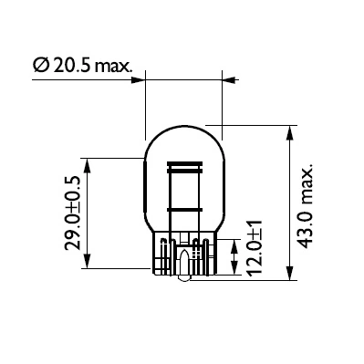 Bulb, stop/tail light