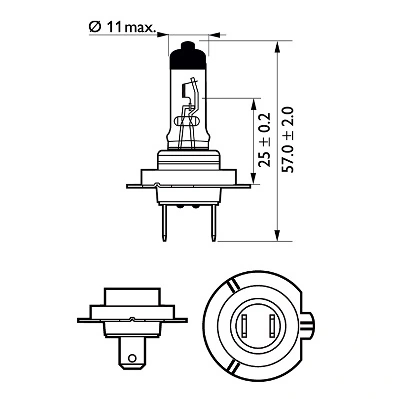 Ampoule, projecteur longue portée PHILIPS 12972PRC2