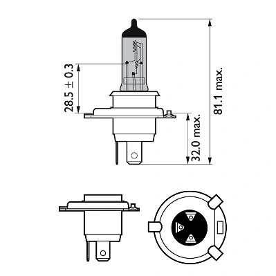 Ampoule, projecteur longue portée PHILIPS 12342WVUBW