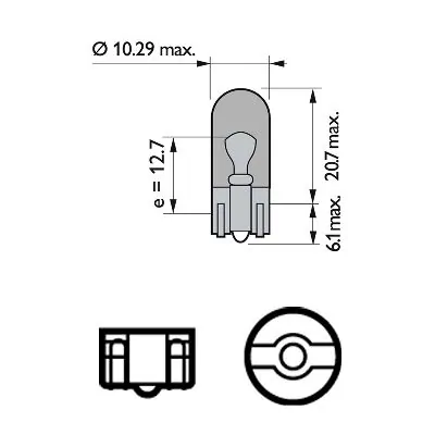 Bulb, direction indicator