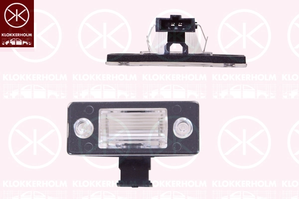 LAMPKA TABLICY REJ. SKODA FABIA 07-15, YETI 10-13