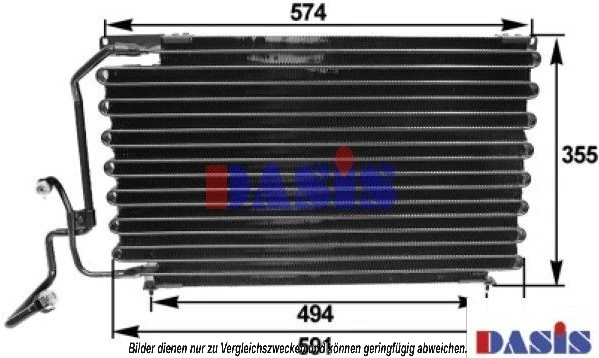 Condenseur, climatisation AKS DASIS 162040N