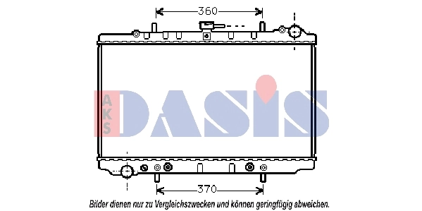 Radiateur, refroidissement du moteur AKS DASIS 073160N