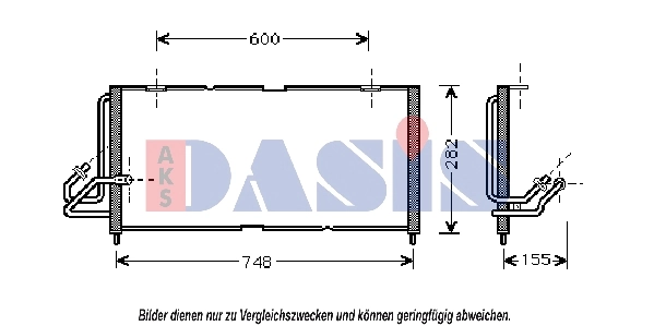 Condenseur, climatisation AKS DASIS 522034N