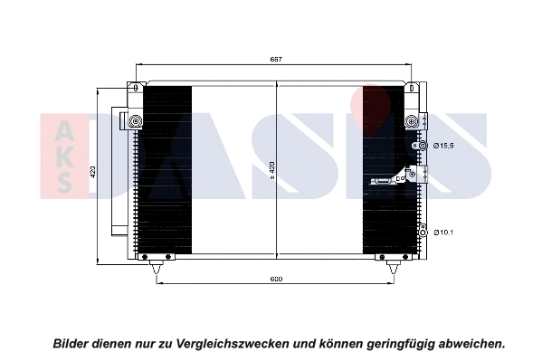 Condenseur, climatisation AKS DASIS 212111N