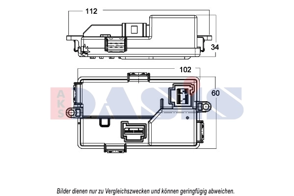 Régulateur, pulseur d'air habitacle AKS DASIS 700017N