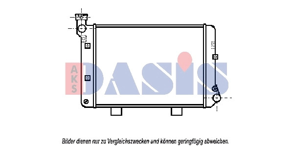 Radiateur, refroidissement du moteur AKS DASIS 490150N