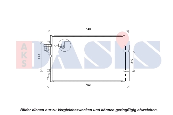 Condenseur, climatisation AKS DASIS 512094N