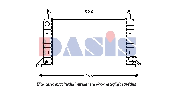 Radiateur, refroidissement du moteur AKS DASIS 090032N