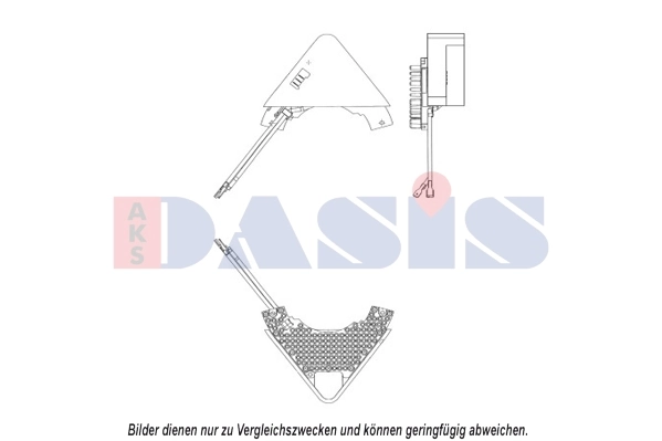 Régulateur, pulseur d'air habitacle AKS DASIS 700120N