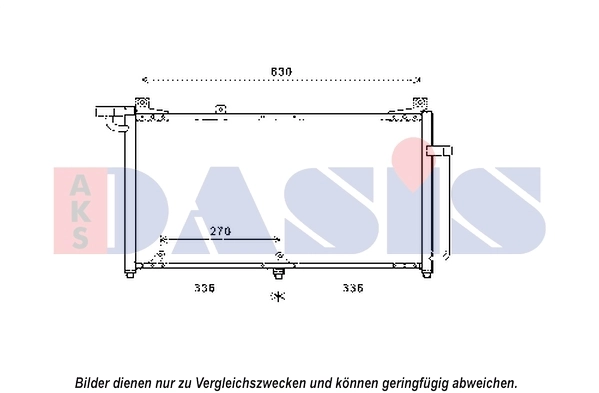 Condenseur, climatisation AKS DASIS 512072N