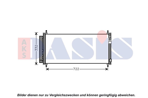 Condenseur, climatisation AKS DASIS 102038N