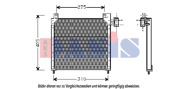 Condenseur, climatisation AKS DASIS 522170N