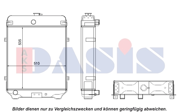 Radiateur, refroidissement du moteur AKS DASIS 440523N