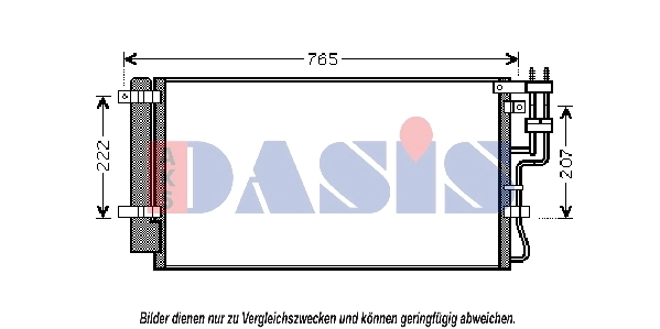 Condenseur, climatisation AKS DASIS 510091N