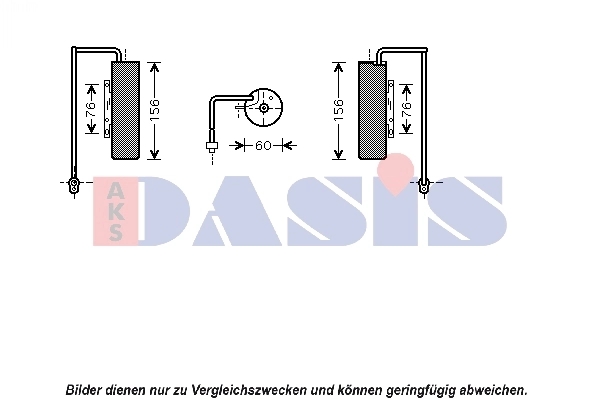Filtre déshydratant, climatisation AKS DASIS 800180N