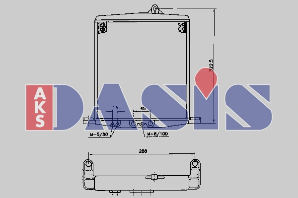 Radiateur d'huile AKS DASIS 176150N