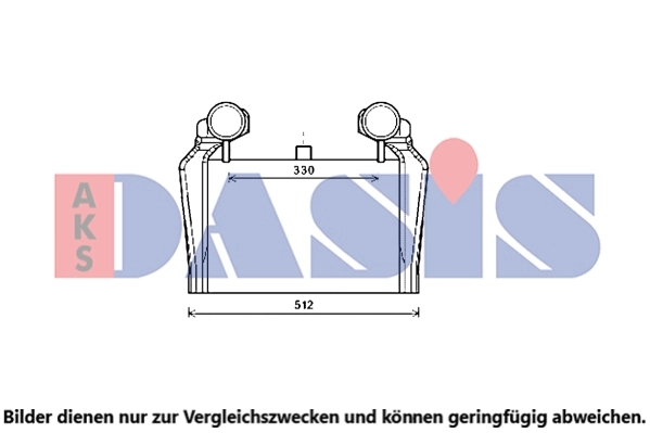 Intercooler, échangeur AKS DASIS 447016N
