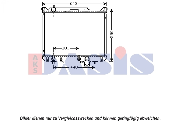 Radiateur, refroidissement du moteur AKS DASIS 320038N