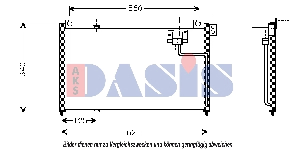 Condenseur, climatisation AKS DASIS 112310N