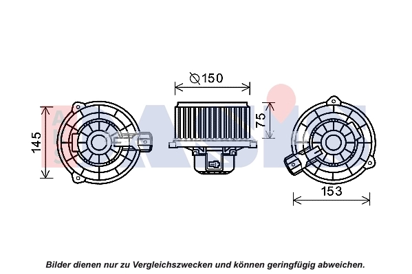 Pulseur d'air habitacle AKS DASIS 518084N