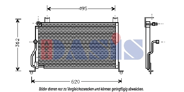 Condenseur, climatisation AKS DASIS 562090N
