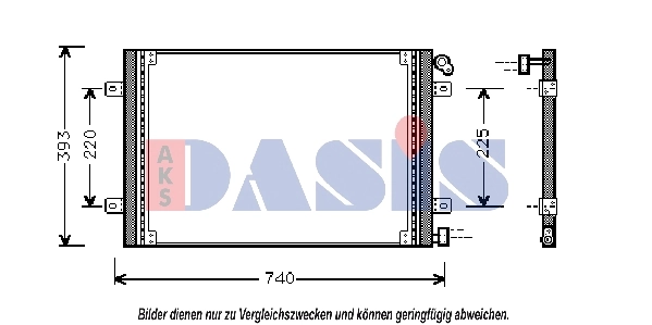 Condenseur, climatisation AKS DASIS 182430N