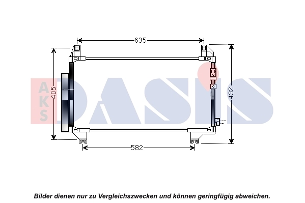 Condenseur, climatisation AKS DASIS 212104N