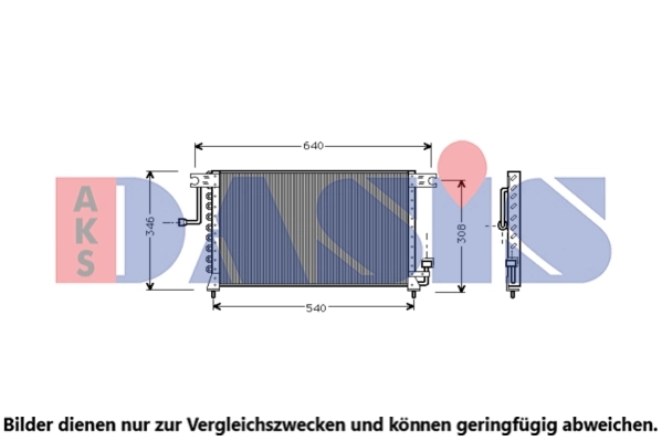 Condenseur, climatisation AKS DASIS 562010N