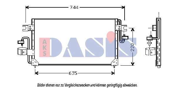 Condenseur, climatisation AKS DASIS 072110N