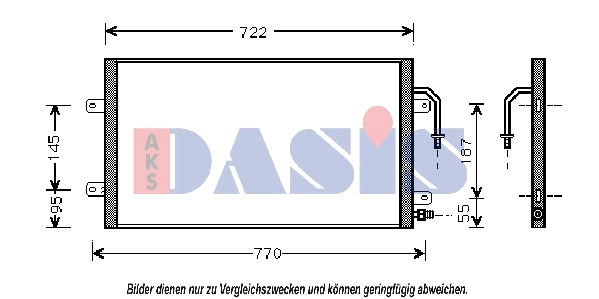 Condenseur, climatisation AKS DASIS 522610N