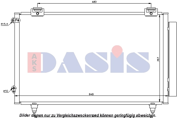 Condenseur, climatisation AKS DASIS 212043N