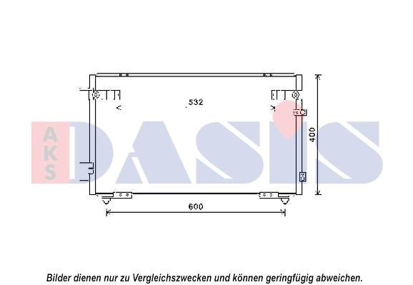 Condenseur, climatisation AKS DASIS 212086N