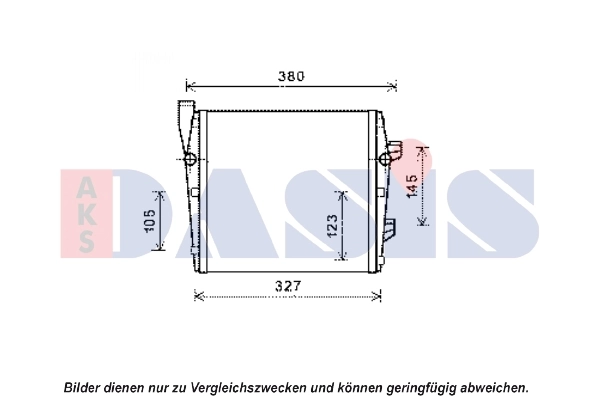 Radiateur, refroidissement du moteur AKS DASIS 170007N
